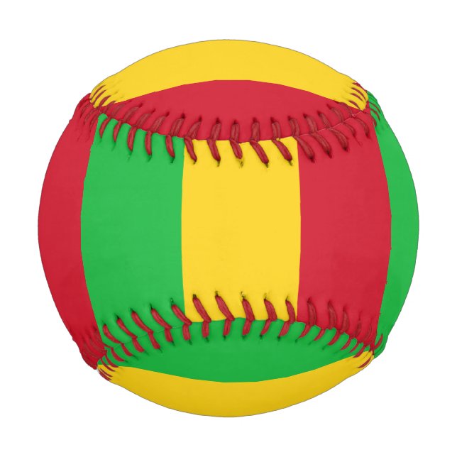 Balle De Baseball Drapeau du Mali (Devant)