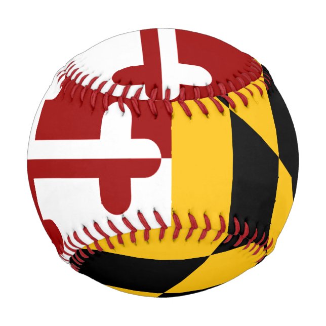 Balle De Baseball Drapeau du Maryland (Dos)
