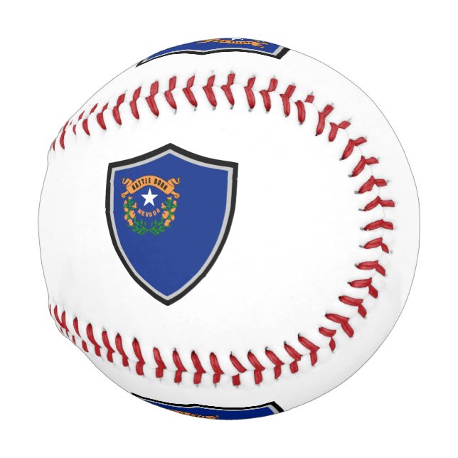 Balle De Baseball Drapeau du Nevada (Devant Droite)