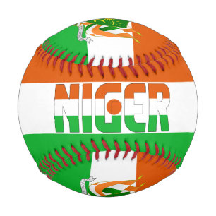 Balle De Baseball Drapeau du Niger et Armoiries Patriotique