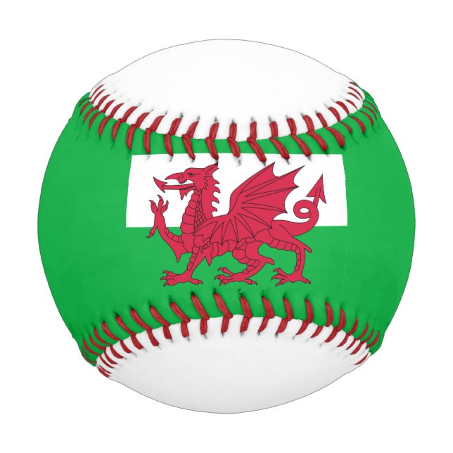 Balle De Baseball drapeau du pays de galles (Devant)