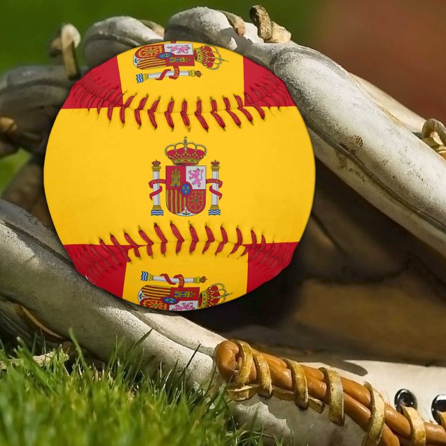 Balle De Baseball Drapeau espagnol & Espagne sports / Bals de baseba (Créateur téléchargé)