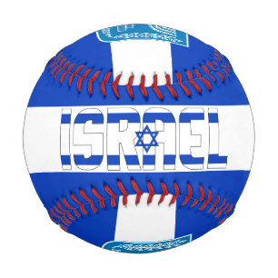 Balle De Baseball Drapeau et blason d'Israël Patriotique