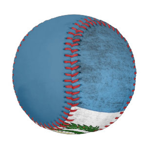 Balle De Baseball Drapeau Grunge Du Guatemala