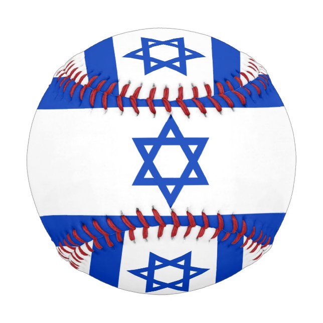 Balle De Baseball Drapeau israélien (Israël) (Devant)
