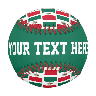 Balle De Baseball Drapeau mexicain coutume de base-ball cadeau