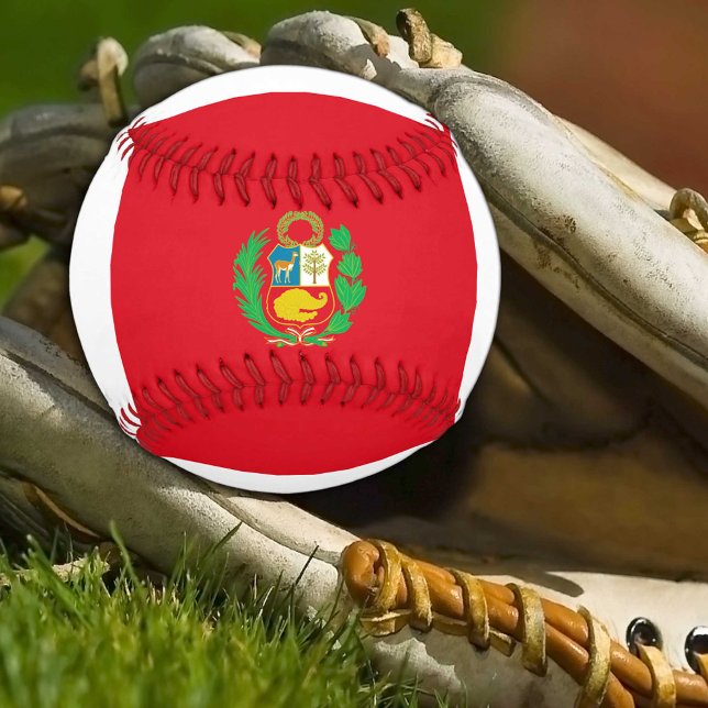Balle De Baseball Drapeau péruvien & Sports Pérou / Bals de baseball (Créateur téléchargé)