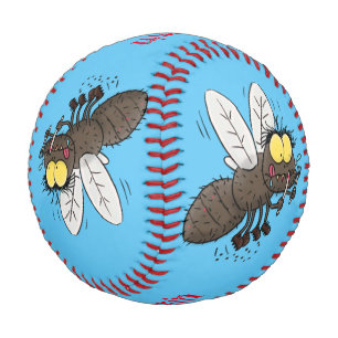 Balle De Baseball Drôle dessin animé d'insecte de la mouche à cheval