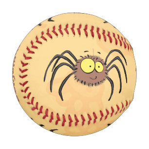 Balle De Baseball Drôle mignon dessin animé d'araignée moelleuse