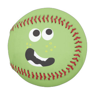 Balle De Baseball Drôle visage effrayé par la nouveauté