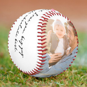 Balle De Baseball Écriture manuscrite Message Keepsaké Fête des père