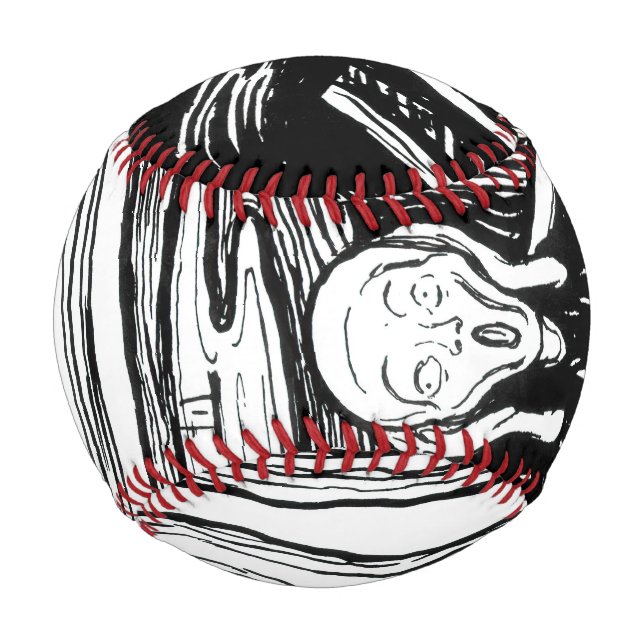 Balle De Baseball Edvard Munch - La lithographie de cri (Devant)