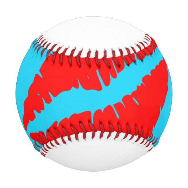 Balle De Baseball Embrasse-moi (Devant)