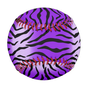Balle De Baseball empreinte tigre violette