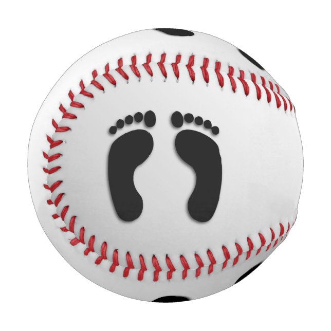 Balle De Baseball Empreintes nues (Devant Gauche)