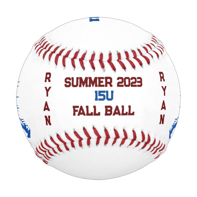 Balle De Baseball Équipe de baseball personnalisée (Devant)