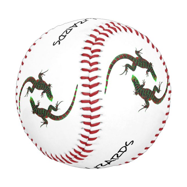 Balle De Baseball Équipe de Yin Yang Lizards (Angle)