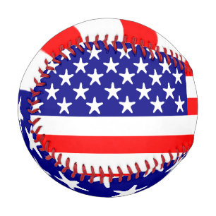Balle De Baseball États-Unis Drapeau américain étoiles et rayures