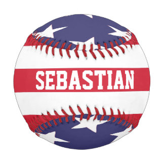 Balle De Baseball États-Unis Drapeau américain Personnalisé