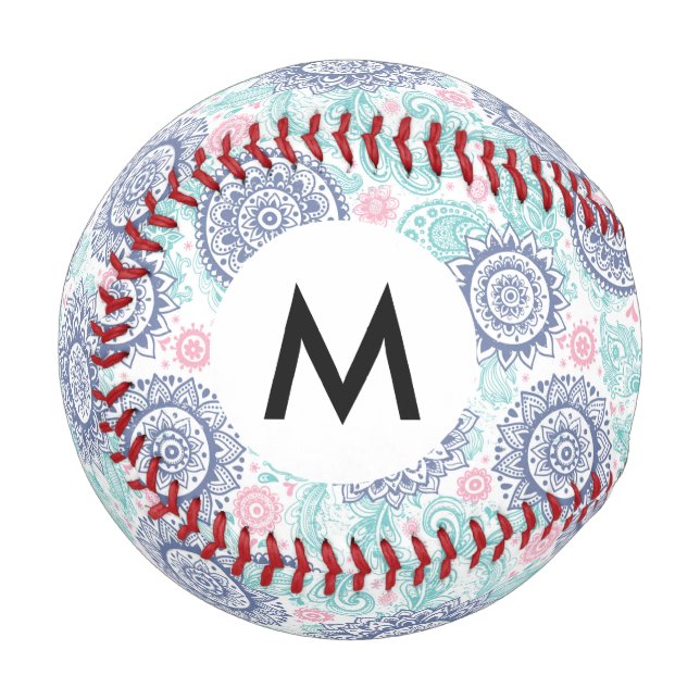 Balle De Baseball Ethnic Paisley Motif (Devant Gauche)