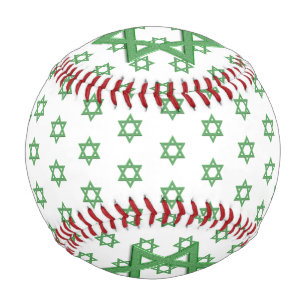 Balle De Baseball Étoile verte de David sans couture