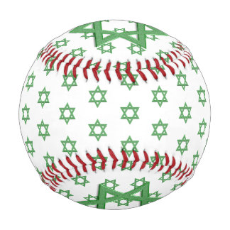 Balle De Baseball Étoile verte de David sans couture