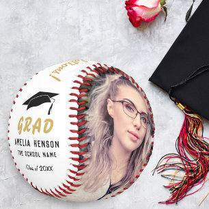 Balle De Baseball Félicitations Grad Golden Graduation 2 Photo Bas
