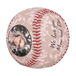 Balle De Baseball Félicitations Pink Ornaments Graduation Photo B