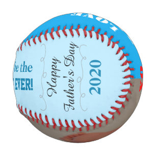 Balle De Baseball fête des pères Baby Boy Blue Photo Baseball