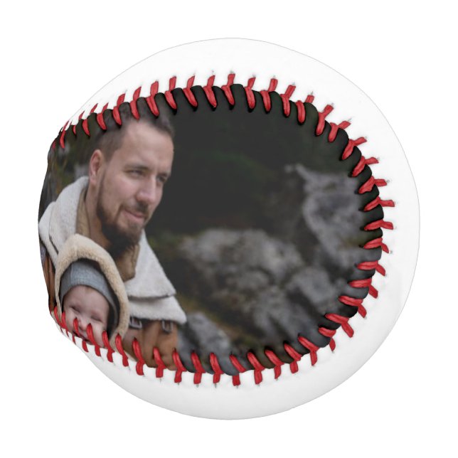 Balle De Baseball Fête des pères Collage photo de base-ball Script (Devant Droite)