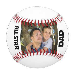 BALLE DE BASEBALL FÊTE DES PÈRES DAD BASEBALL - AJOUTER UNE PHOTO