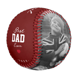 Balle De Baseball Fête des pères moderne Best Papa Ever de la fille 