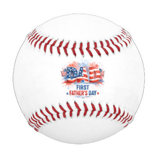 Balle De Baseball Fête des Pères patriotique
