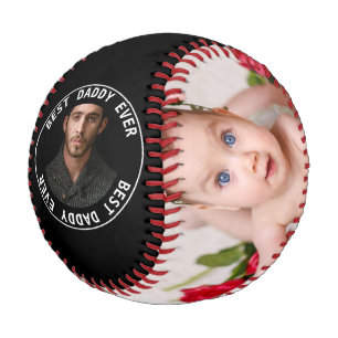 Balle De Baseball Fête des pères Personnalisée Une Photo D'Une Sorte