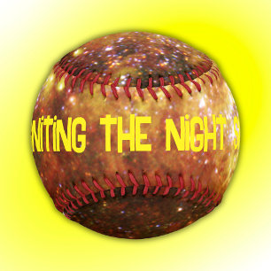 Balle De Baseball Feu d'artifice de la formation Star Jaune