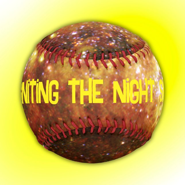 Balle De Baseball Feu d'artifice de la formation Star Jaune | (Créateur téléchargé)