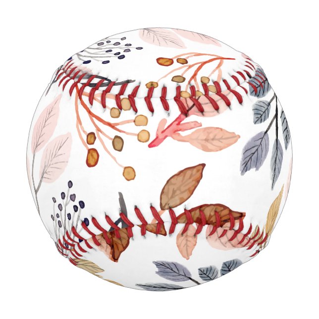 Balle De Baseball feuilles d'arbre (Devant)