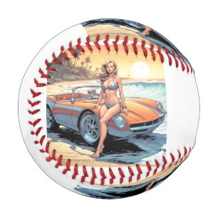 Balle De Baseball Fille avec voiture de sport