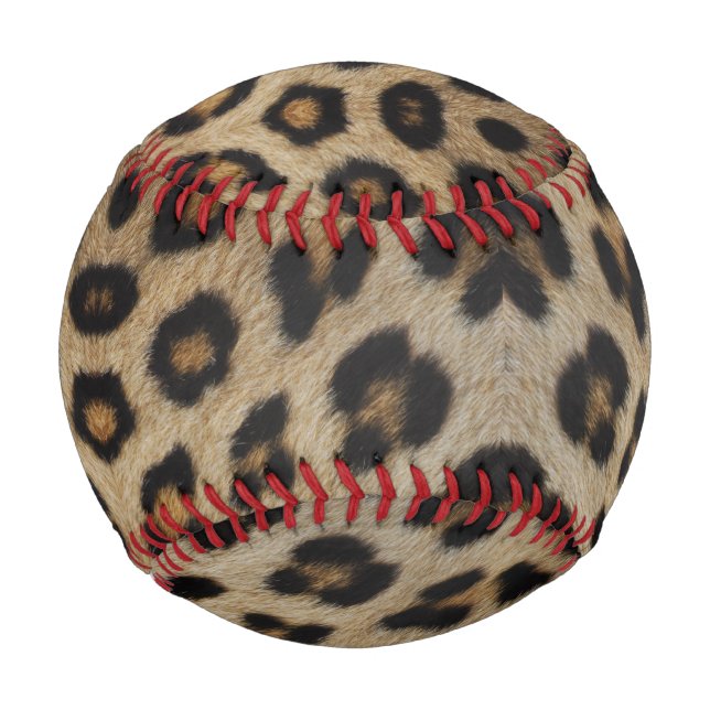 Balle De Baseball Fille chic léopard fourrure poster de animal motif (Devant)