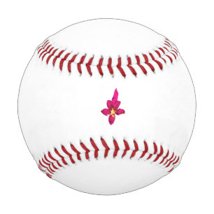 Balle De Baseball Fille Design, Or Léger, Rouge Purplish