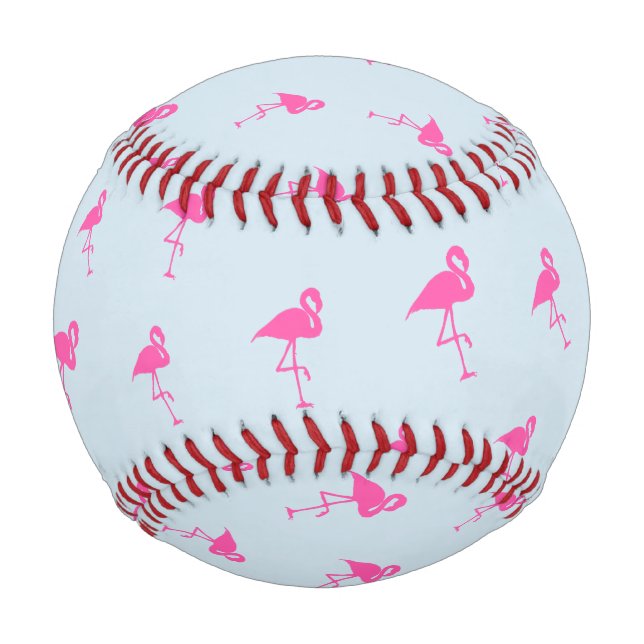 Balle De Baseball Flamant rose rose Summer Beach Imprimer Motif (Dos)