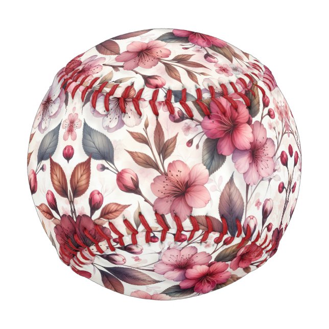 Balle De Baseball Fleur de Cerisier (Devant)