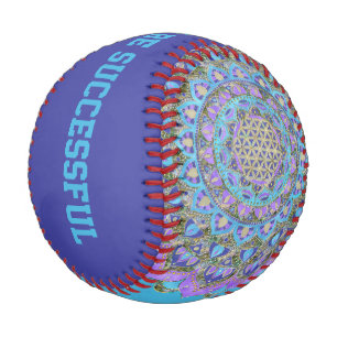 Balle De Baseball Fleur De Vie - Mandala India Style 2