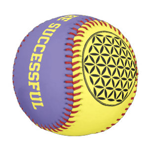 Balle De Baseball FLEURS DE VIE - Symbole de géométrie sacrée plein