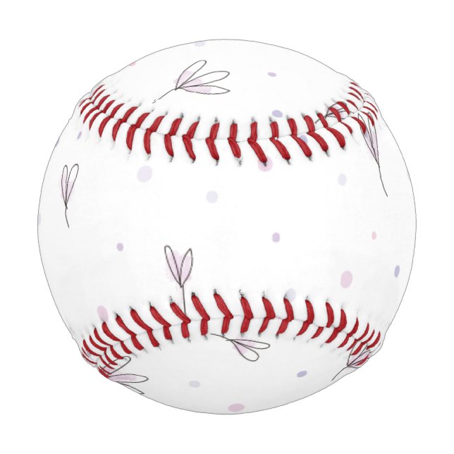 Balle De Baseball Fleurs Lilac (Devant)