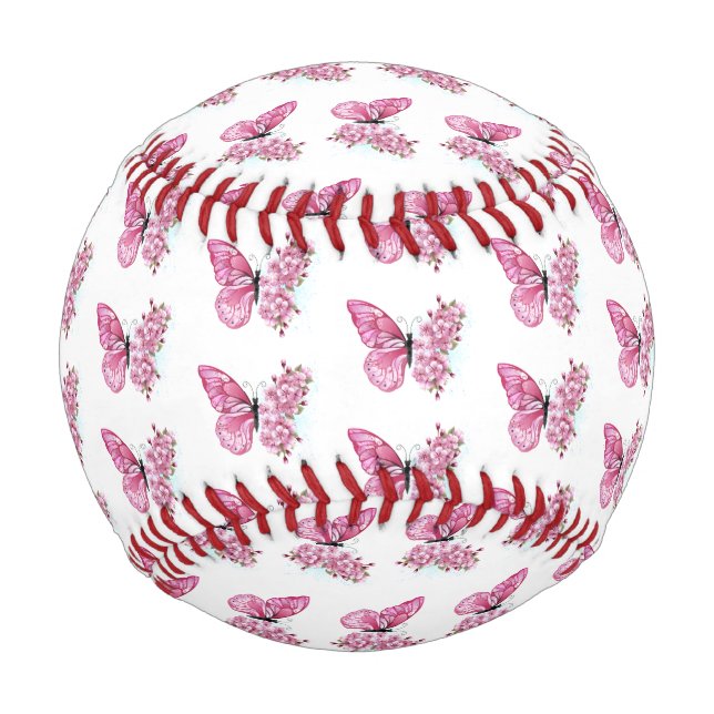 Balle De Baseball Flower Butterfly (Devant)