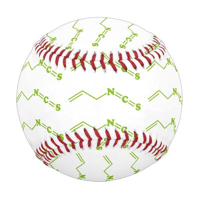 Balle De Baseball Formule moléculaire de l'isothiocyanate de Wasabi  (Devant)