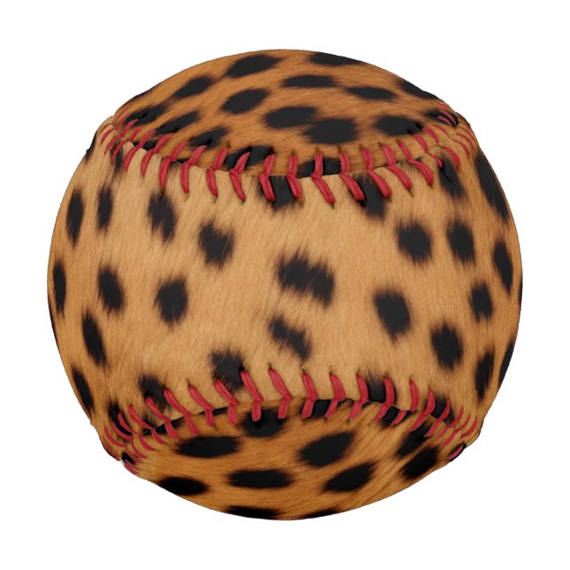 Balle De Baseball Fourrure animale Cheetah (Devant)