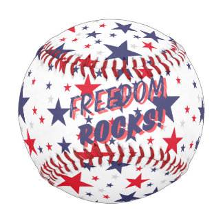 Balle De Baseball Freedom Rocks ! Baseball patriotique