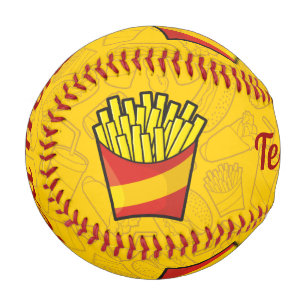 Balle De Baseball French Fries Baseball